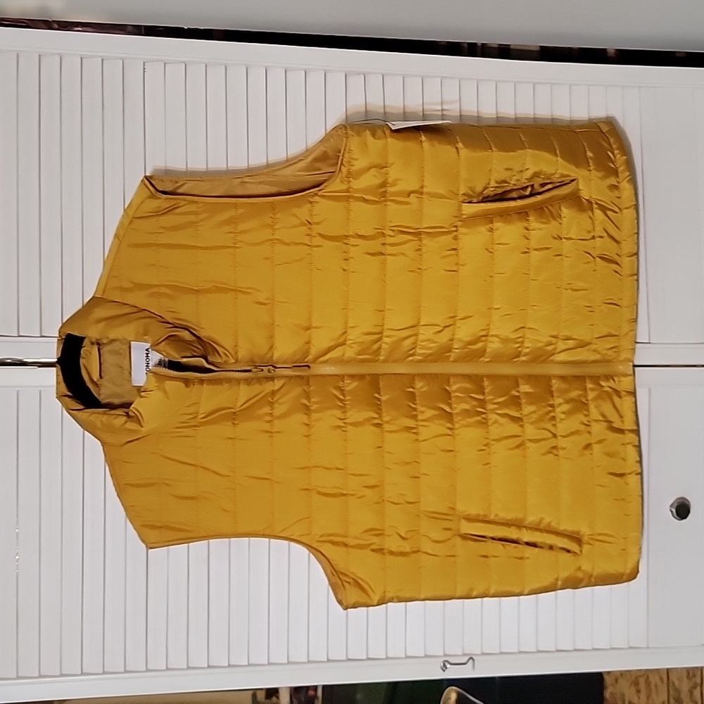 Sonoma Men's XXL Gold puffer vest NWT
